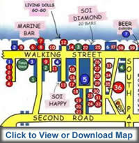 Pattaya bar map